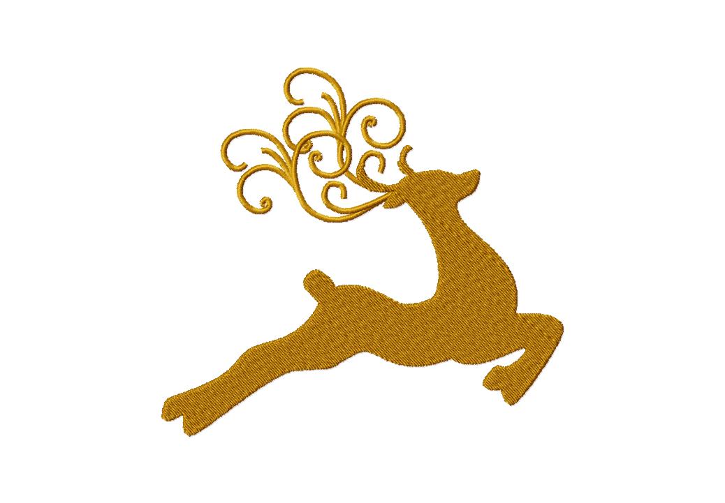 Decorative Reindeer Machine Embroidery for Gold Members Only ...