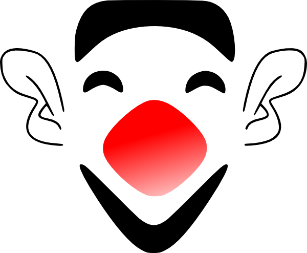 Laughing Clown Face clip art Free Vector / 4Vector