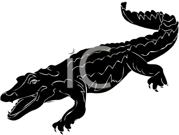 Royalty Free Crocodile Clip art, Reptile Clipart