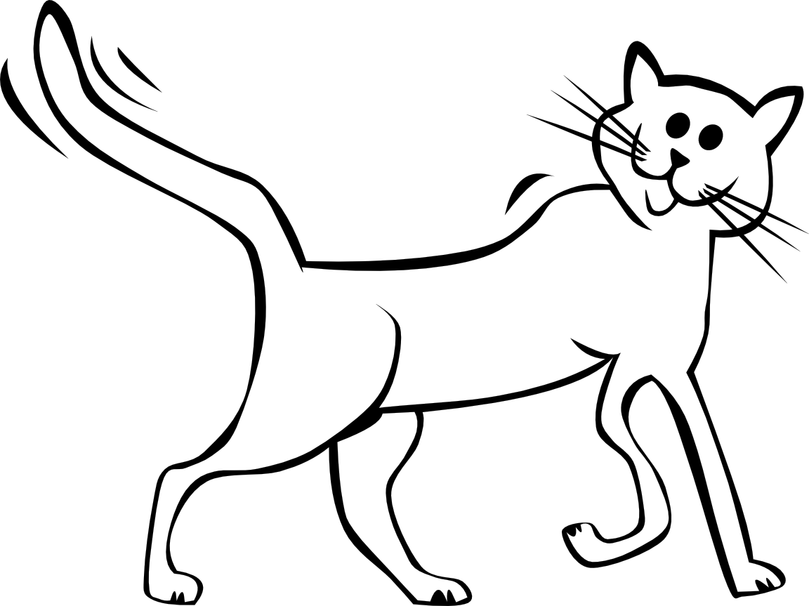 Cat Line Art - ClipArt Best