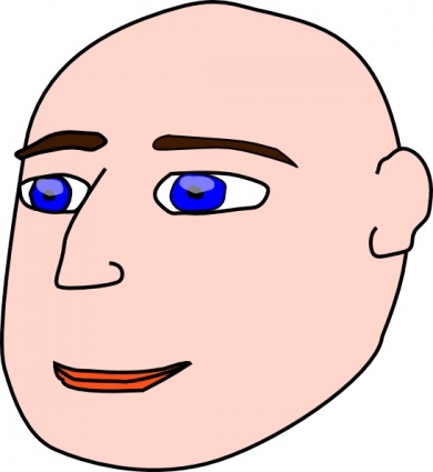 Download Head Man Bald clip art Vector Free