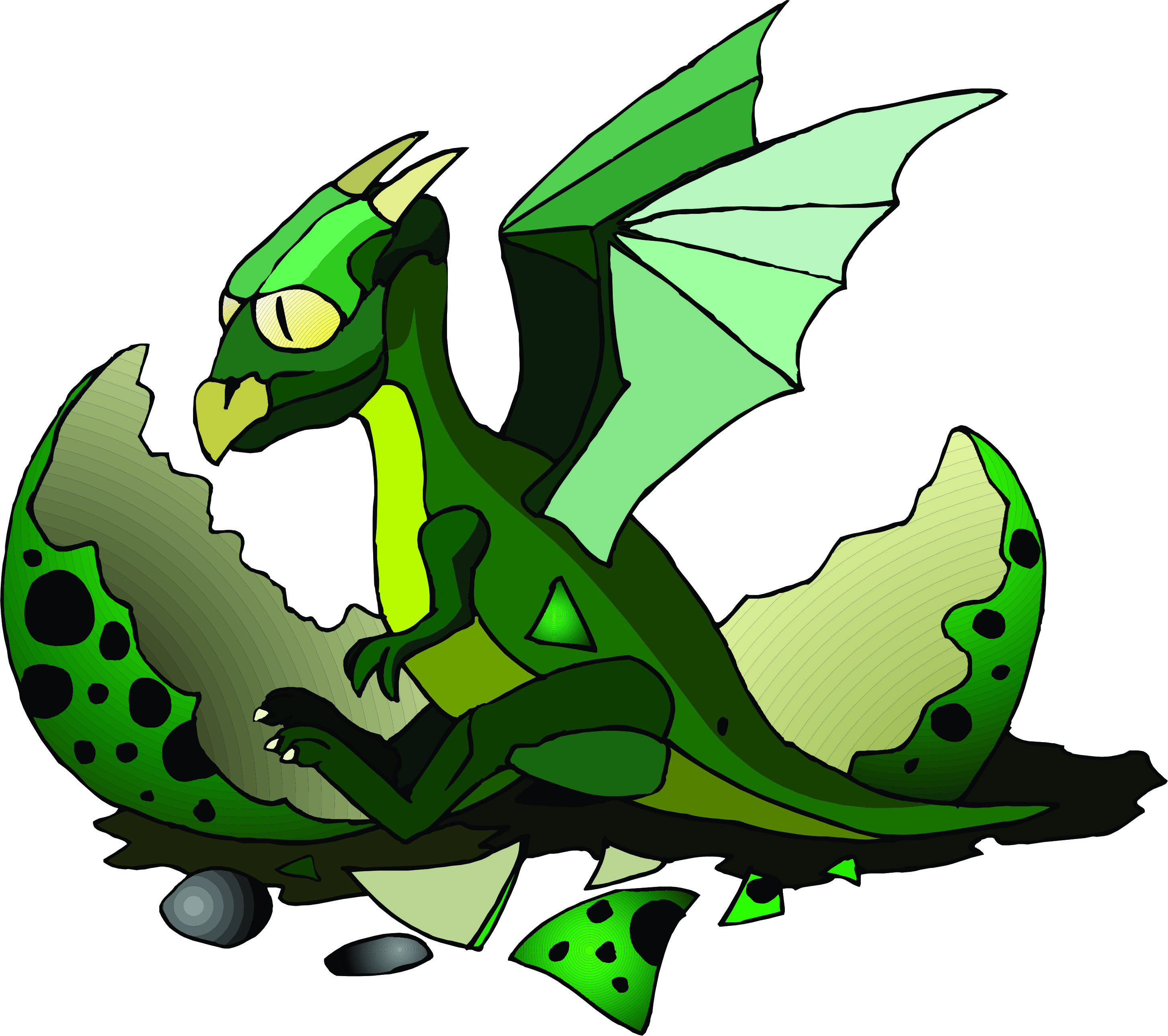 Cartoon Baby Dragon In Egg Images & Pictures - Becuo