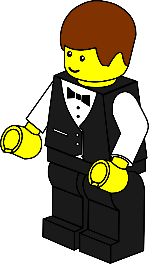 LEGO town waiter SVG Vector file, vector clip art svg file ...