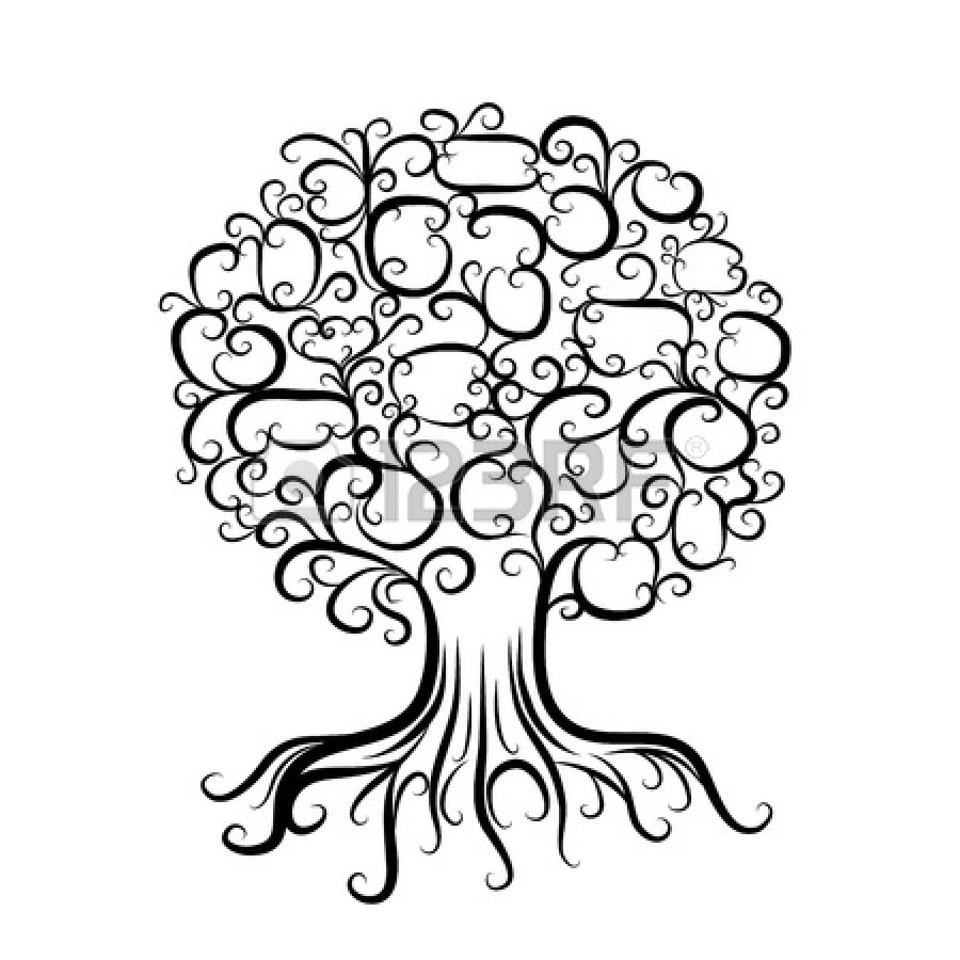 Ornamental tree with roots for | Clipart Panda - Free Clipart Images