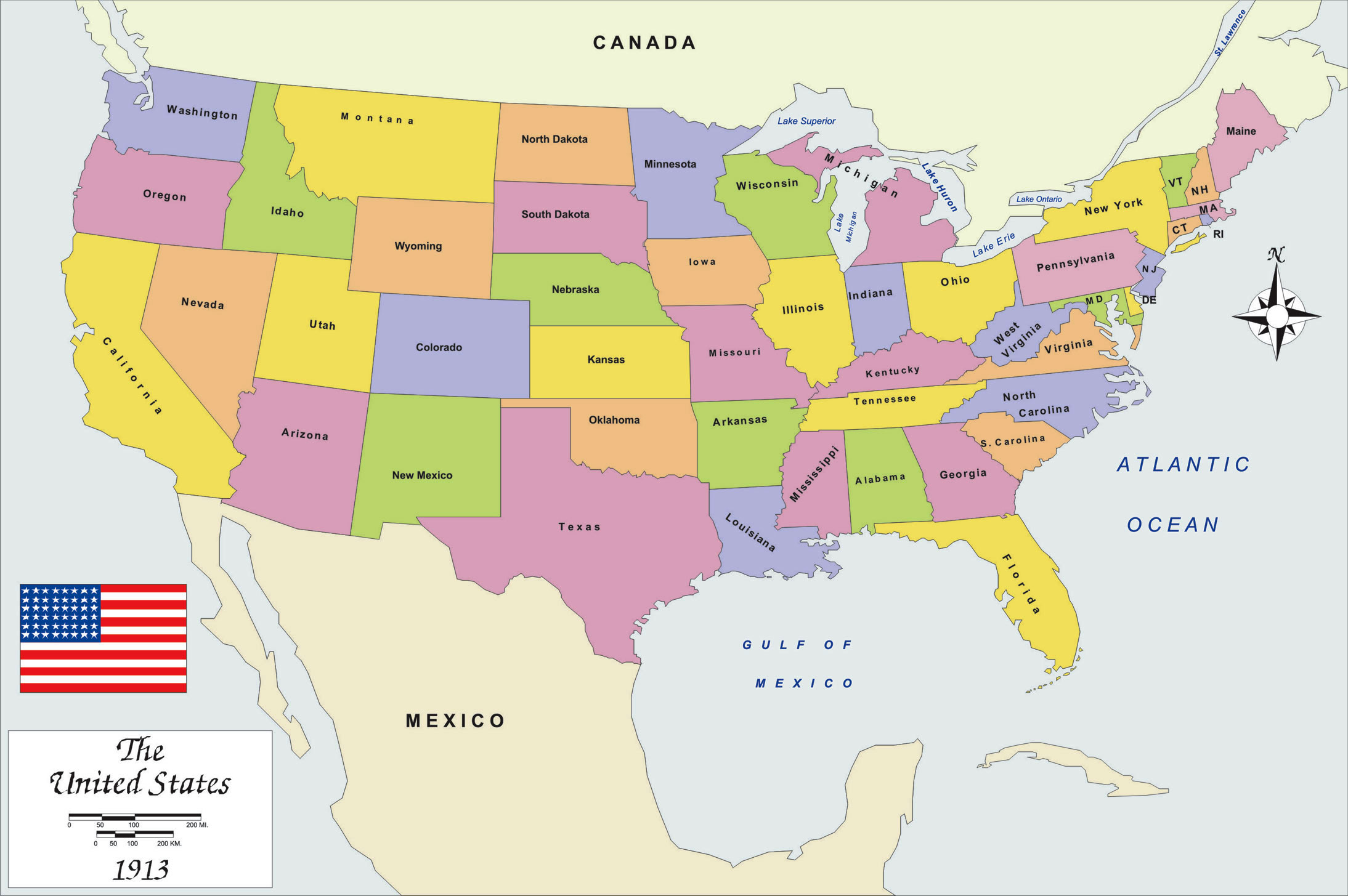 USA MAP | Cep Templates