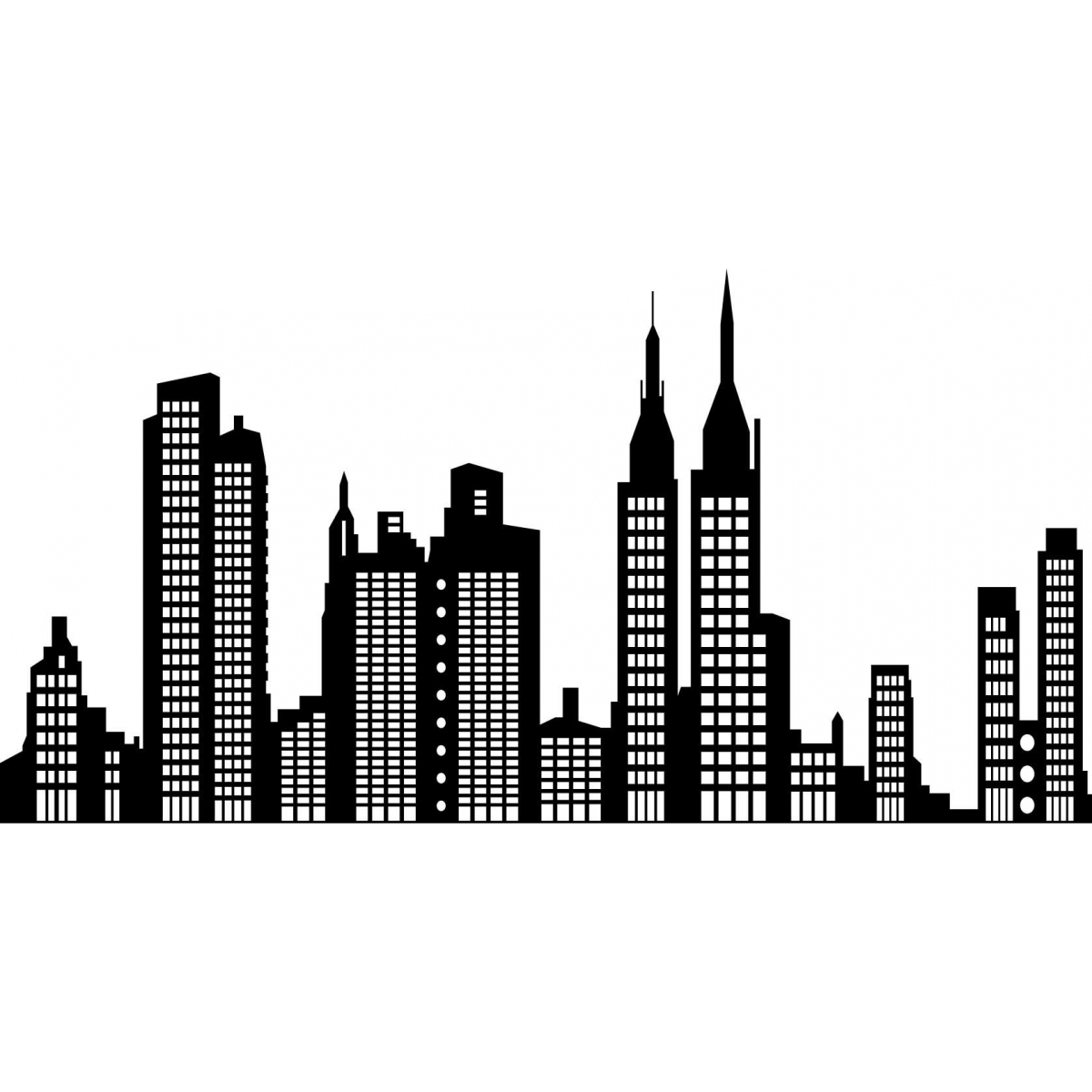 How To Draw A Skyline Silhouette Of New York Diy Craf - vrogue.co