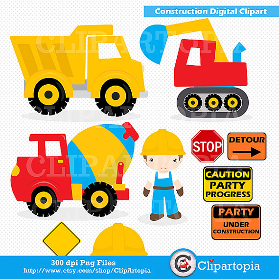 Construction Digital Clipart : CONSTRUCTION CLIPART by ClipArtopia