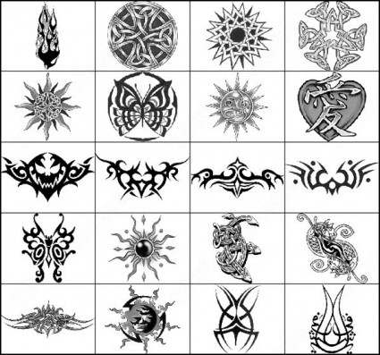 Tattoo brush photoshop brushes in Photoshop brushes abr ( .abr ...