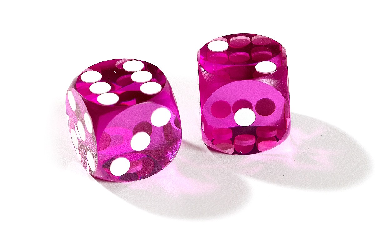 Purple Backgammon Precision Dice - Precision Dice - Zontik Games