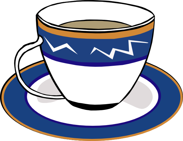 A Cup And A Dish clip art Free Vector / 4Vector