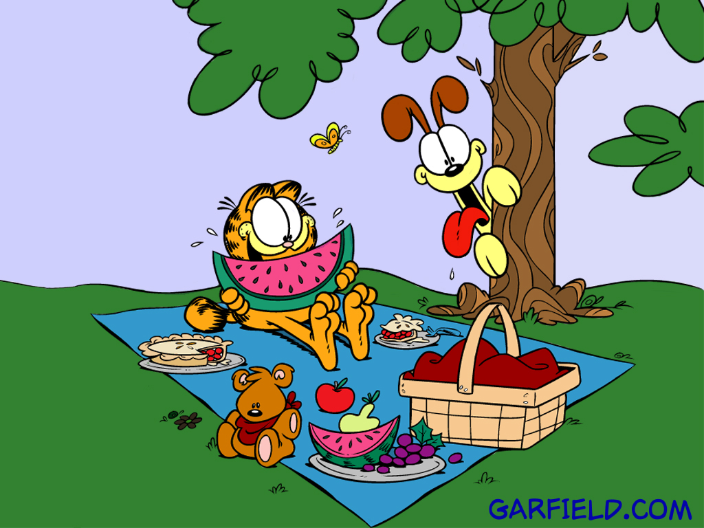 Garfield Picnic Wallpaper HD | Cartoons Images