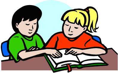 Teen Reading Clipart