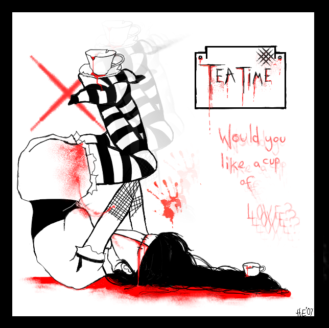 Dark Maiden - Broken tea cups by FunkyFlea on DeviantArt