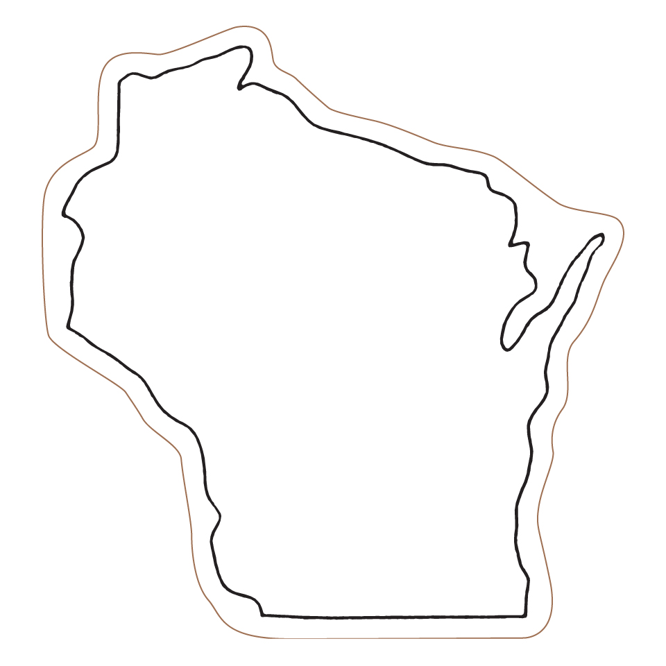 MSWI - WISCONSIN STATE MAGNET - STATE STOCK MAGNETS