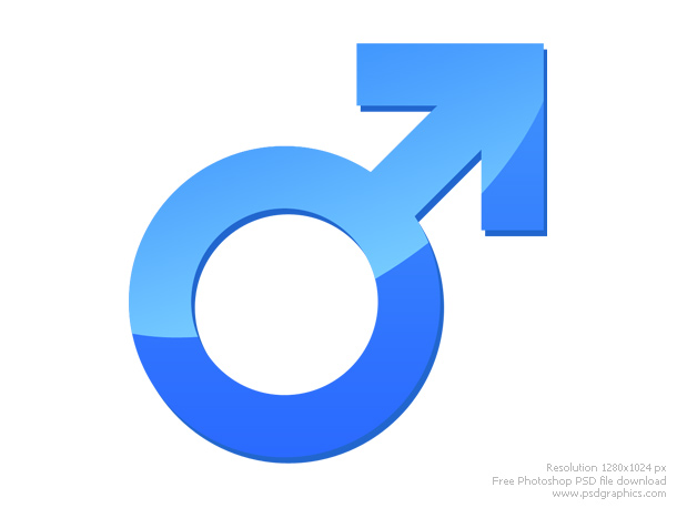 Male and female signs | PSDGraphics