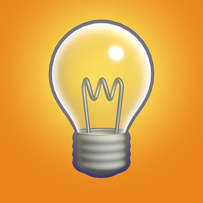 3d model of light bulb