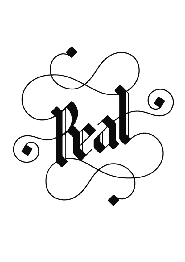 words of hip hop on Typography Served
