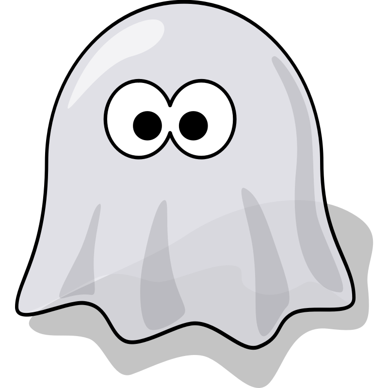 Clipart - Cartoon ghost