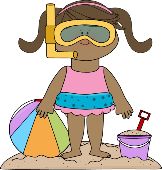 Girl At The Beach Clip Art | Clipart Panda - Free Clipart Images