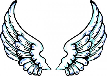 Angel Wings Clip Art image - vector clip art online, royalty free ...