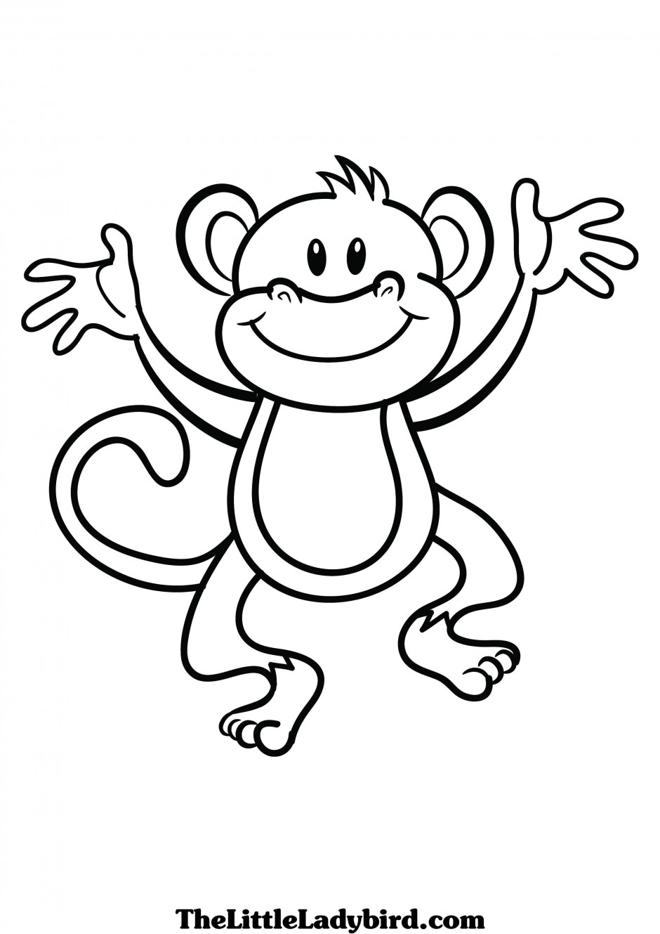 Monkey Clip Art Black And White | Clipart Panda - Free Clipart Images