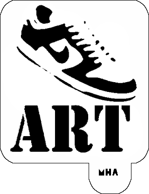 Mr. HAIR ART STENCIL - Nike Shoe Art