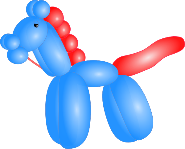 Balloon Horse Clipart, vector clip art online, royalty free design ...