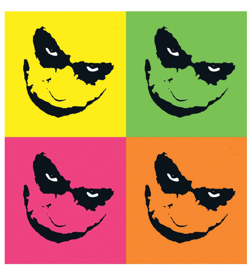 Seven Rays Abstract Face Joker Pop Art Maxi Poster by Seven Rays ...