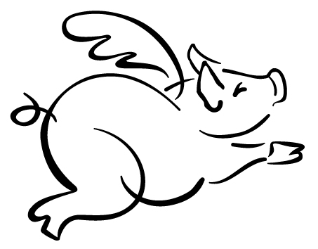 Flying Pig Drawing - Gallery