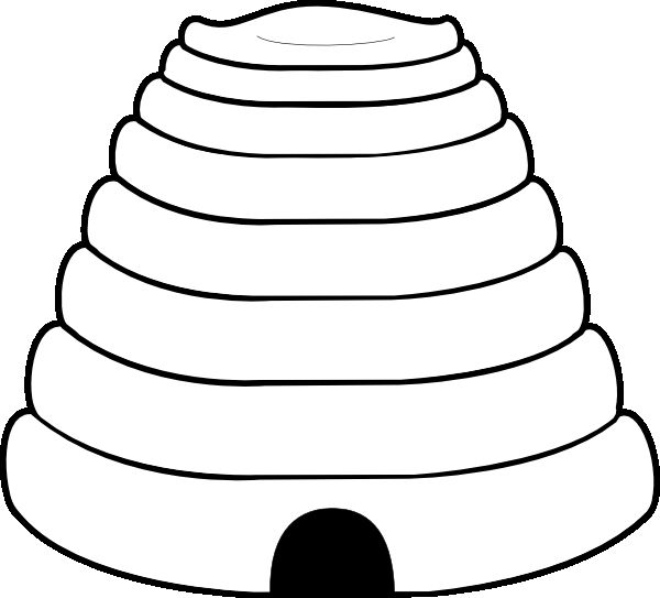 bee hive template and coloring page | End of School Party | Pinterest