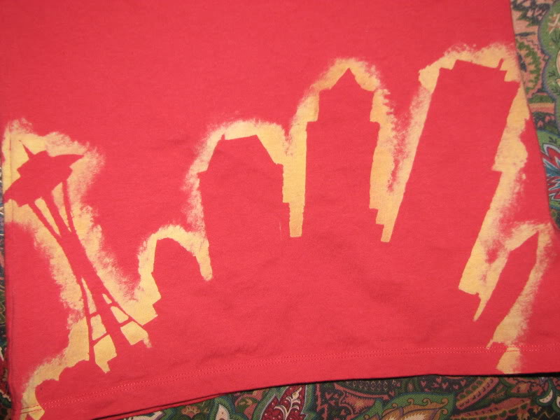 Stenciled shirts using discharge paste (PICTURE HEAVY!) - CLOTHING