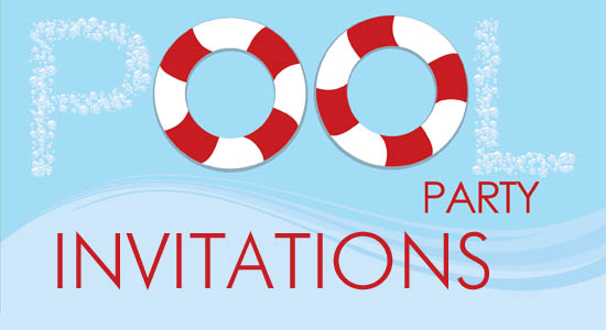 Pool Party Invitations