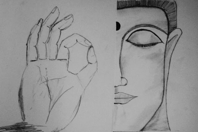 Buddha - A Pencil Sketch (2) | Life Beyond Boredom