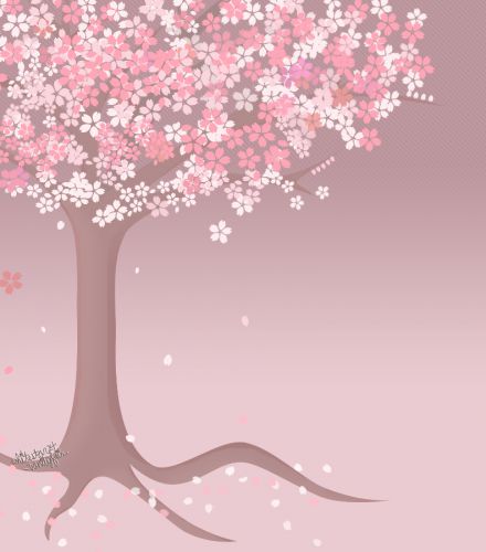 Cherry Blossom Tree Branch Cartoon images