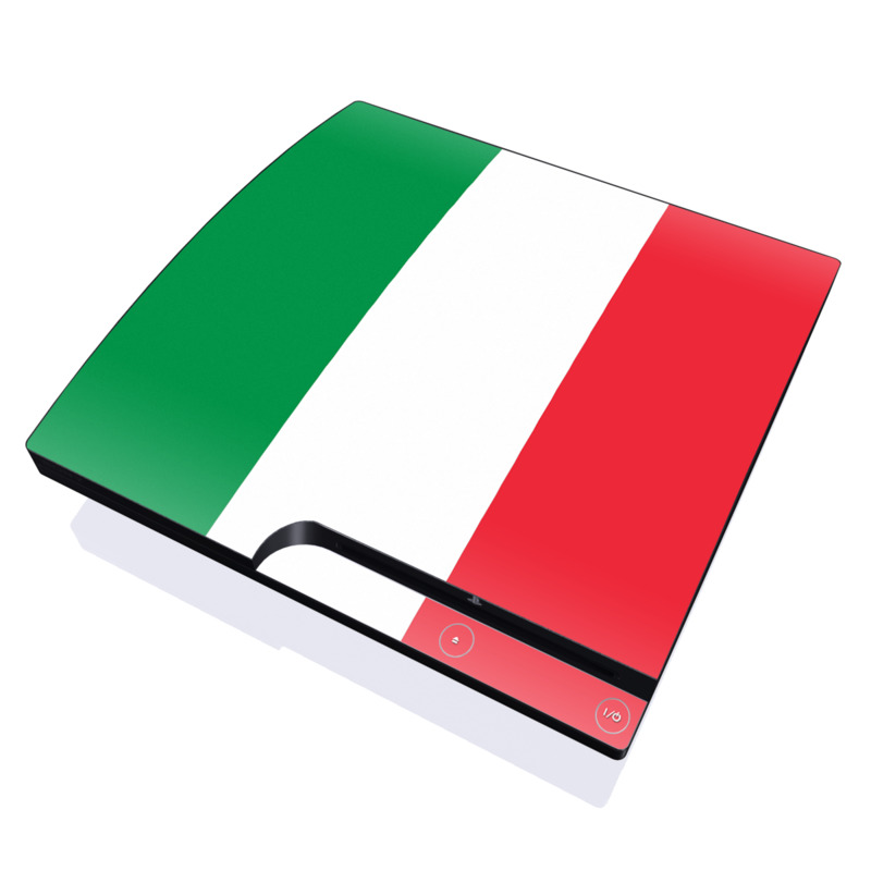 Italian Flag PlayStation 3 Slim Skin - Covers Sony PlayStation 3 ...