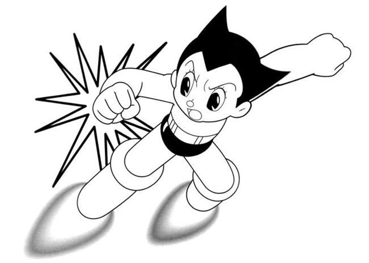 Download Fighting Astro Boy Printable Cartoon Coloring Pages Or ...