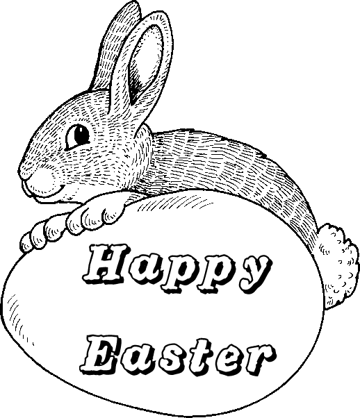Easter Bunny Outline | quotes.lol-rofl.com
