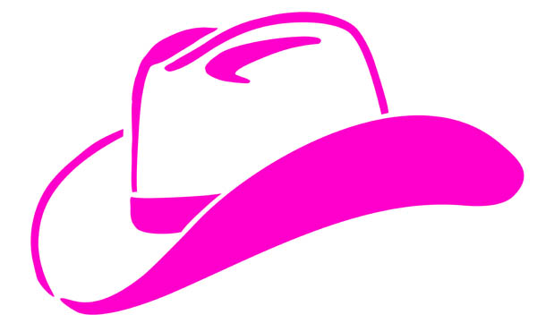 Pink Cowboy Hat Art - Free Graphics