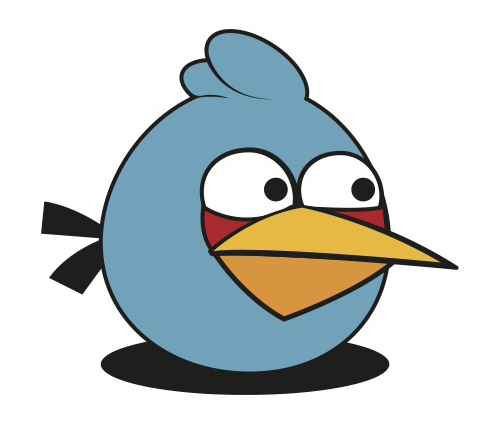 Download Blue Angry Bird Vector Free