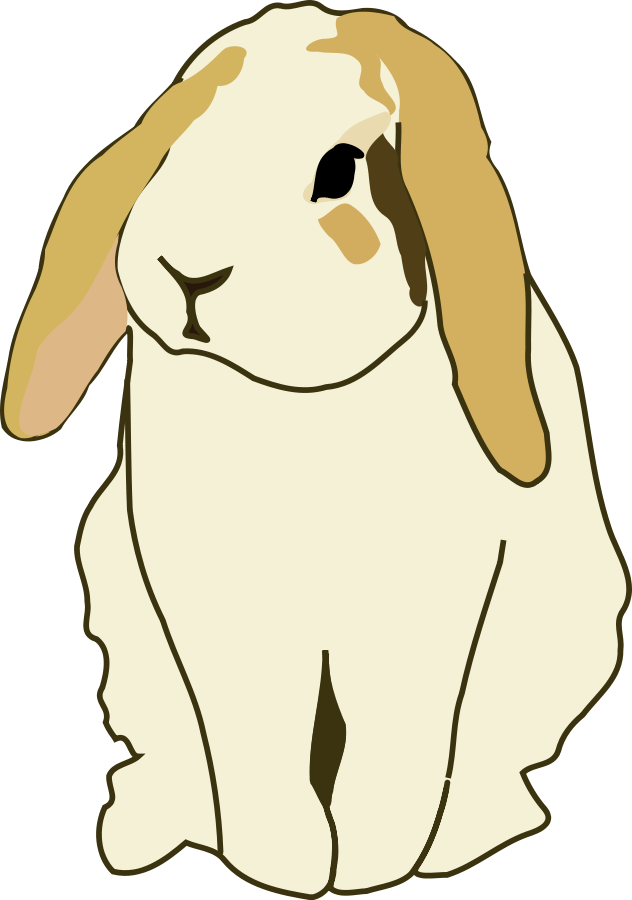 Lop eared rabbit Clipart, vector clip art online, royalty free ...