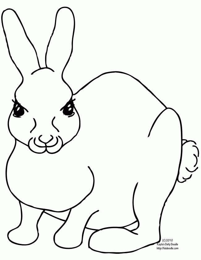 Rabbit Line Art - Cliparts.co