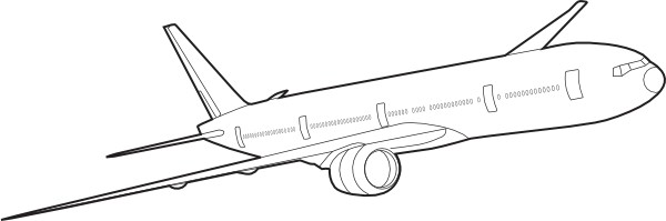 Plane Outline Clip Art Free Vector For Free Download About (27 ...