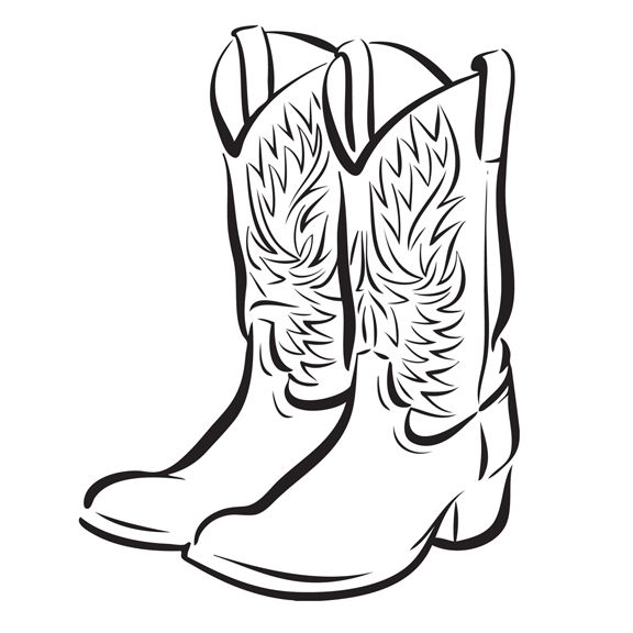 Cowboy Boot Clip Art Free | 32 images of cowboy boots free ...