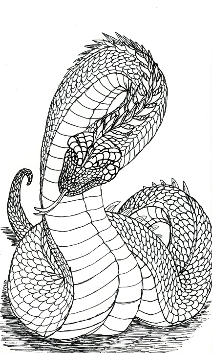 Lineart: hydra of fire by kxeron on DeviantArt