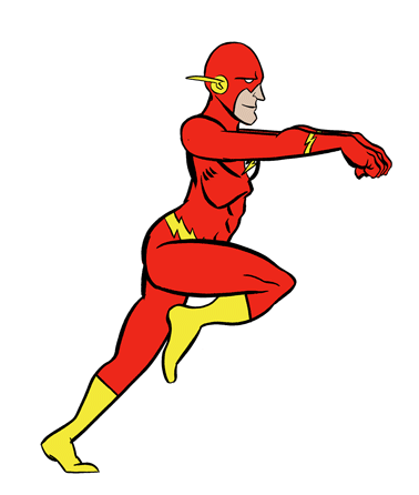 Superhero Flash Dance Animated GIF