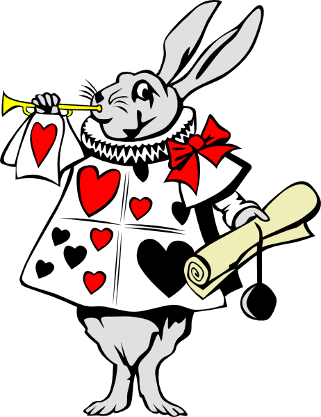 Rabbit From Alice In Wonderland clip art Free Vector / 4Vector