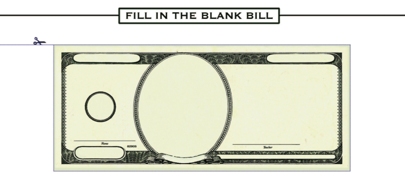 Us Dollar Bill Blank Template - Invitation Templates