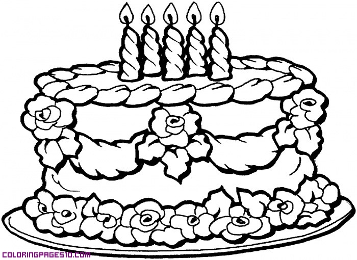Cute Birthday Cake Drawing - Gallery