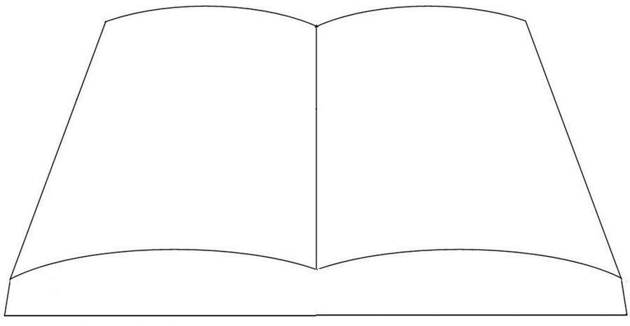 Open book template