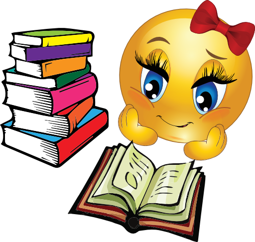 Study Girl Smiley Emoticon Clipart | i2Clipart - Royalty Free ...